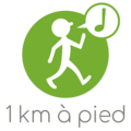 Les webinars by 1km à Pied logo